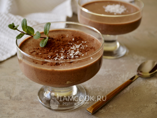 Шоколадный мусс ПП, рецепт с фото