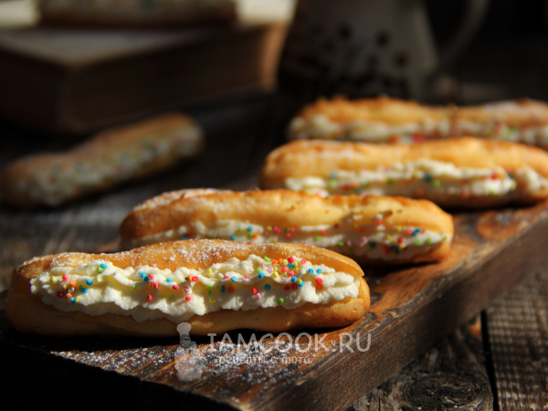 Эклеры из рисовой муки (ПП), рецепт с фото