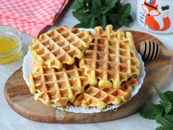 Морковные вафли в вафельнице, рецепт с фото