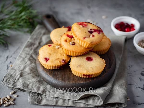 Постные кексы в силиконовых формочках, рецепт с фото