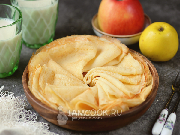 Блины на рисовом молоке и рисовой муке, рецепт с фото