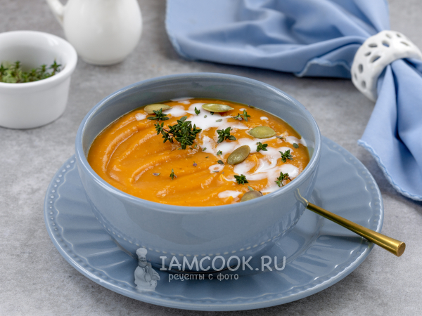 Суп-пюре из батата, рецепт с фото