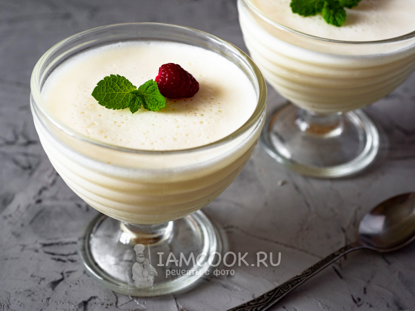 Панна-котта из сметаны (панакота), рецепт с фото