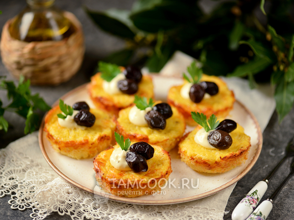 Картофельные драники с сыром в духовке, рецепт с фото