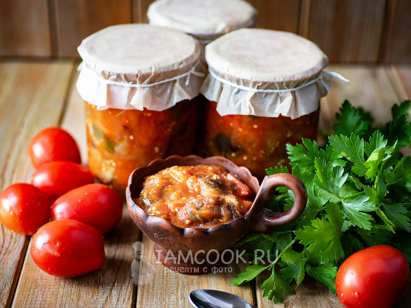 Салат «Бакат» из баклажанов на зиму, рецепт с фото