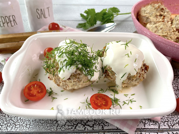 Ежики с гречкой на сковороде, рецепт с фото