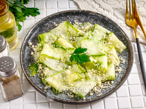 Карпаччо из кабачков, рецепт с фото