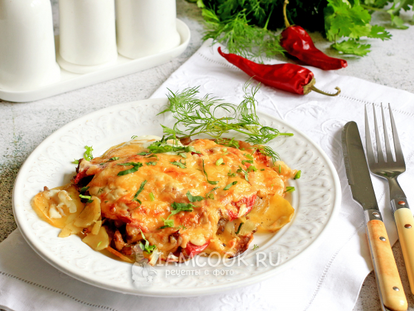 Картошка по-французски в духовке (без мяса), рецепт с фото