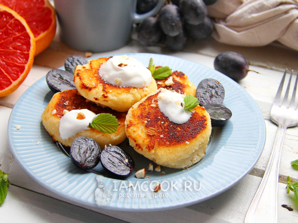 Сырники из рикотты с рисовой мукой, рецепт с фото