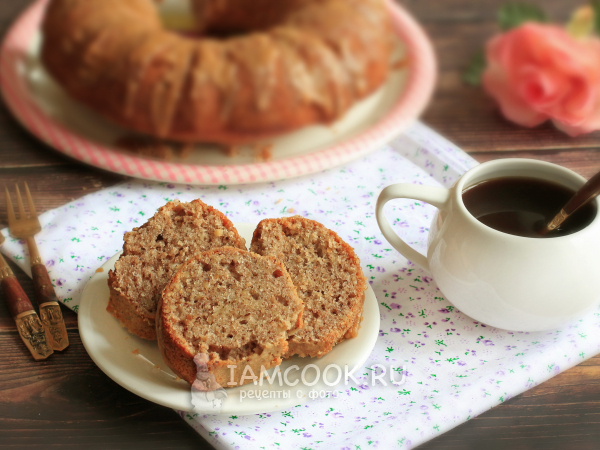 Кекс с грецкими орехами, рецепт с фото