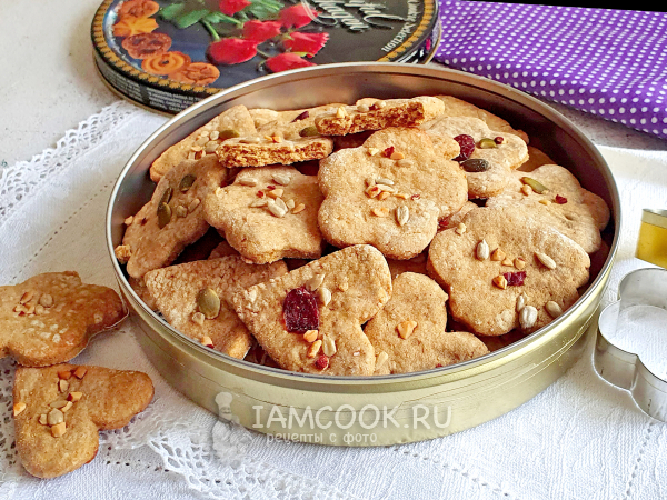 Печенье из тыквенной муки, рецепт с фото