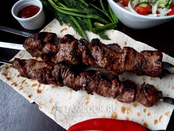 Шашлык из конины, рецепт с фото