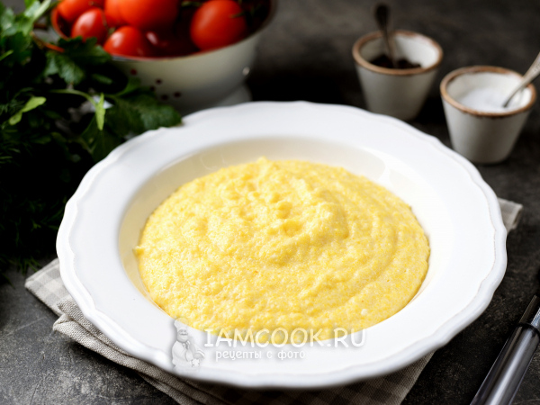 Кукурузная каша на овсяном молоке, рецепт с фото