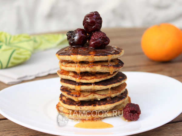 Панкейки из зеленой гречки, рецепт с фото