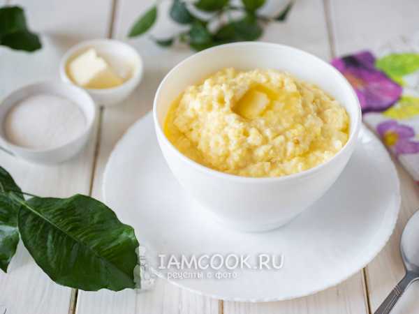 Вязкая пшенная каша на молоке, рецепт с фото