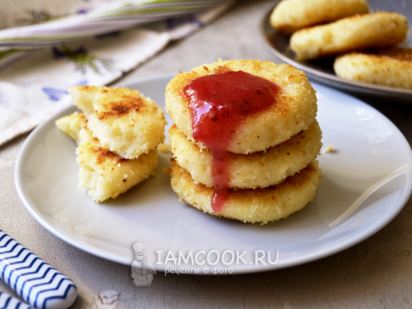 Манники из манной каши на сковороде, рецепт с фото