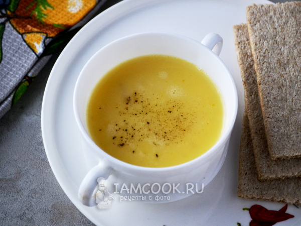 Диетический сырный суп-пюре с тыквой, рецепт с фото