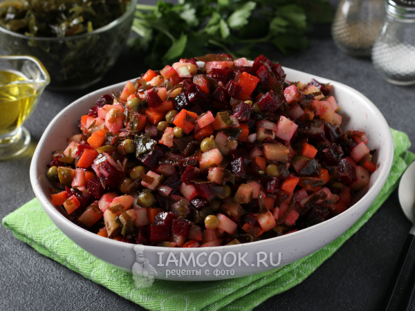 Винегрет с морской капустой, рецепт с фото