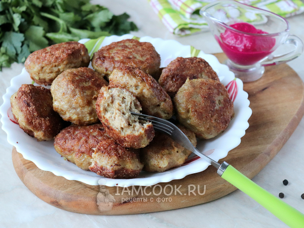 Котлеты из голени индейки, рецепт с фото
