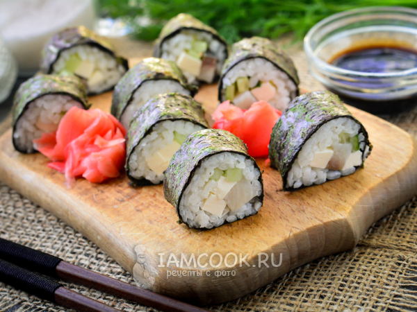 Роллы с селедкой, рецепт с фото