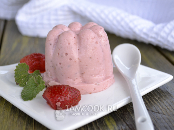 Клубнично-творожный мусс, рецепт с фото