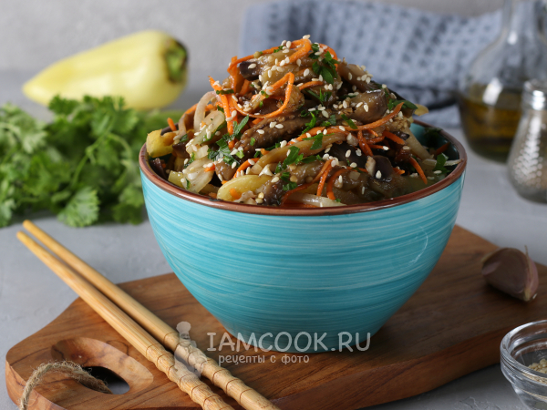 Салат из баклажанов по-корейски, рецепт с фото