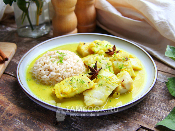 Треска карри, рецепт с фото