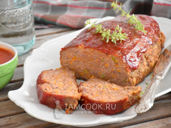 Мясной рулет по-американски, рецепт с фото