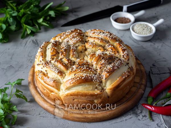 Отрывной пирог с капустой, рецепт с фото