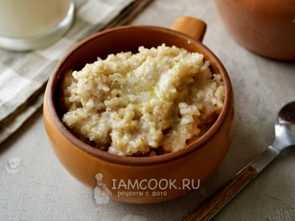 Ячневая каша в горшочке в духовке, рецепт с фото