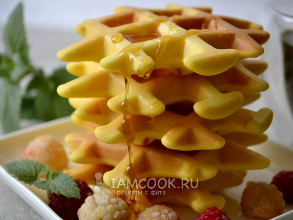 Венские вафли ПП на кефире, рецепт с фото