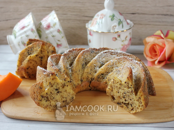 Тыквенный кекс с шоколадом, рецепт с фото