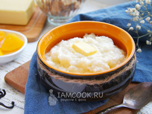 Рисовая каша в мультиварке Редмонд на молоке, рецепт с фото