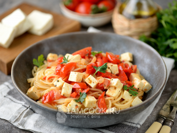 Паста с адыгейским сыром, рецепт с фото