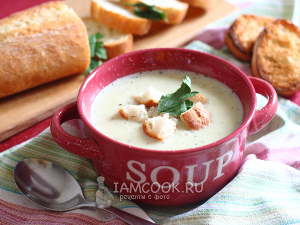Чесночный крем-суп, рецепт с фото