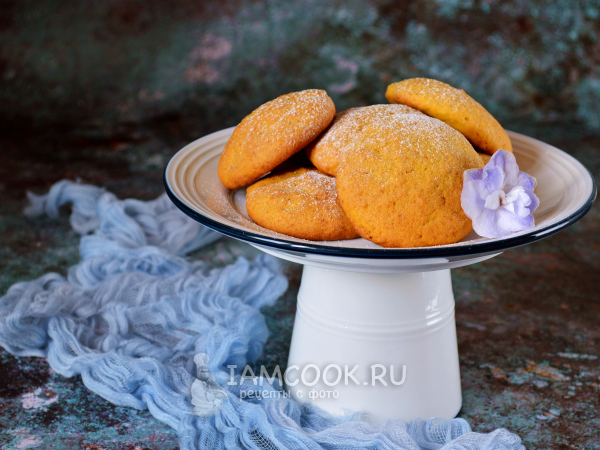 Мягкое тыквенное печенье, рецепт с фото