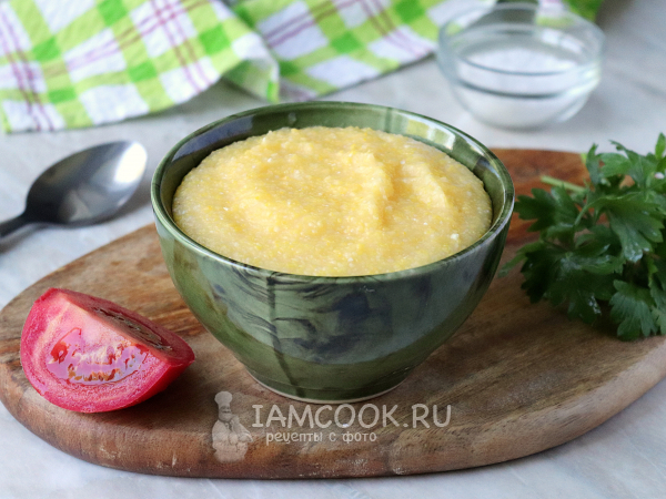 Рассыпчатая кукурузная каша на воде, рецепт с фото