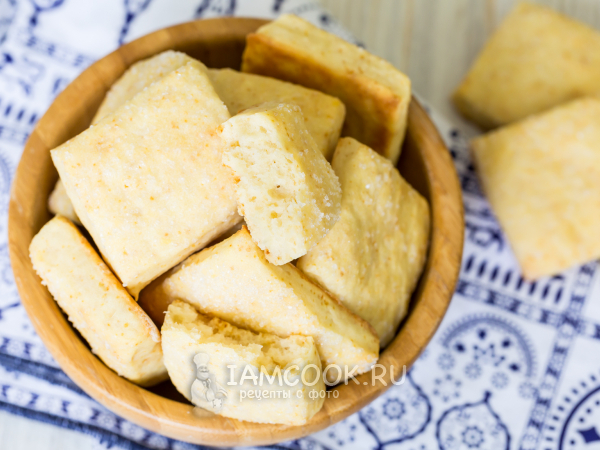 Сахарное печенье на кефире, рецепт с фото