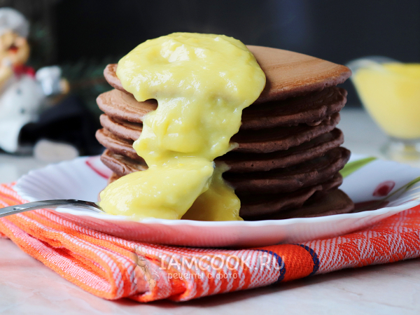 Панкейки с заварным кремом, рецепт с фото