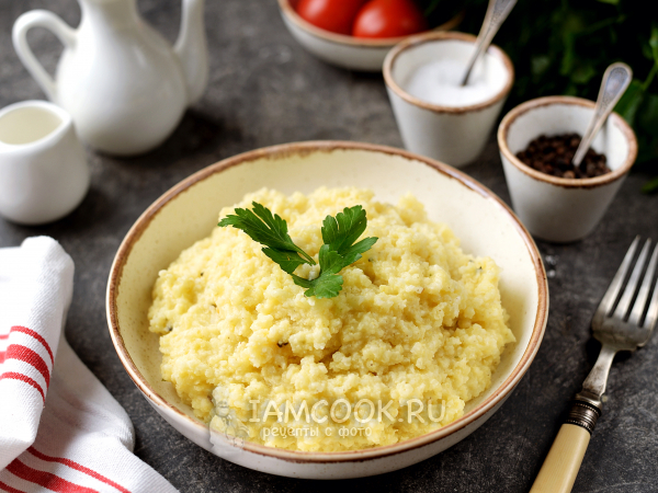 Пшенная каша на курином бульоне, рецепт с фото