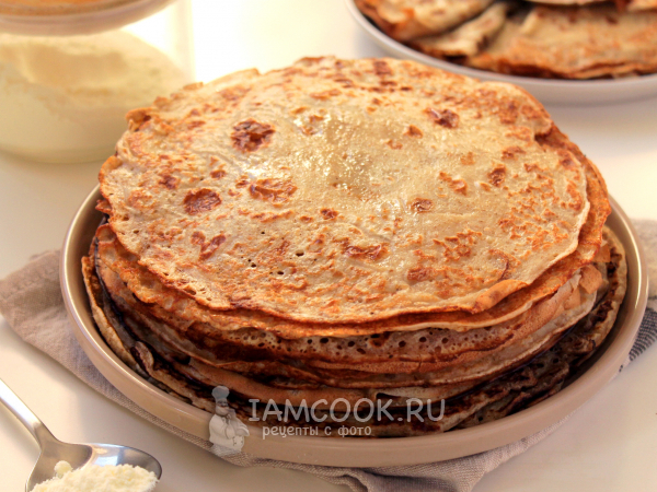 Блины на сухом молоке без яиц, рецепт с фото