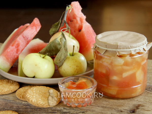 Варенье из арбуза и яблок, рецепт с фото
