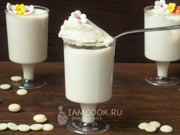 Мусс из белого шоколада (сливочный), рецепт с фото