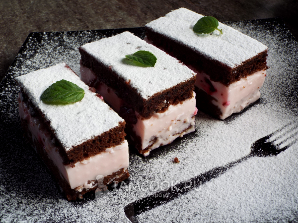 Йогуртовое пирожное, рецепт с фото