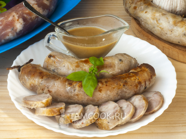 Колбаса из свиной грудинки, рецепт с фото