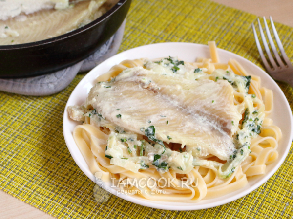 Тилапия в сливочном соусе, рецепт с фото