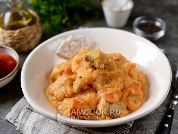 Манная каша с мясом, рецепт с фото