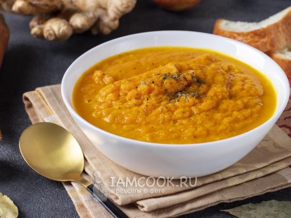 Диетический морковный суп-пюре, рецепт с фото