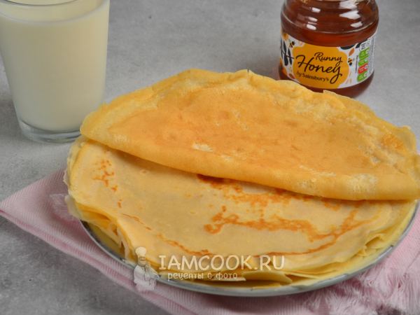 Блины на молоке как у бабушки, рецепт с фото
