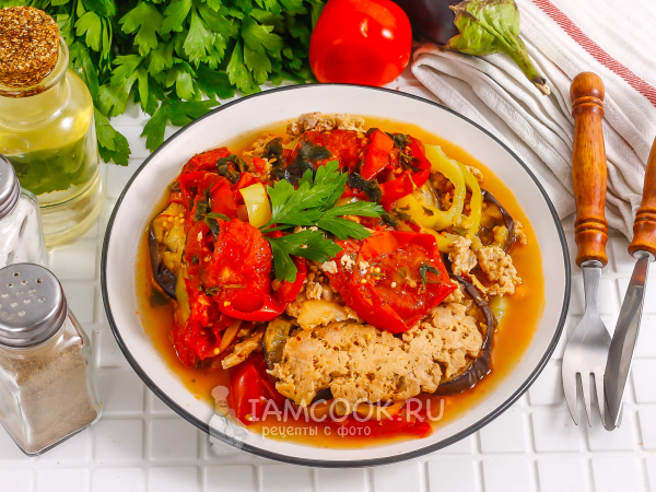 Мусаха с фаршем и баклажанами (армянское блюдо), рецепт с фото